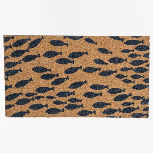 Felpudo banco de peces en fibra de coco