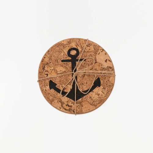 Salvaplatos de corcho ancla