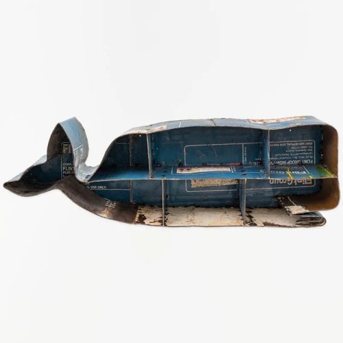 Estantería ballena en chapa de bidones reciclados