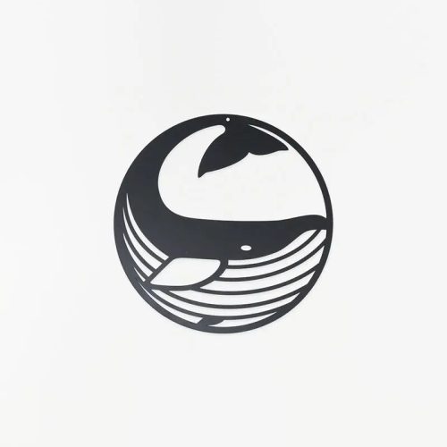 Mural de metal decorativo para pared “ballena”