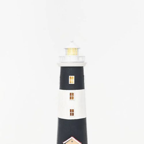 Faro de metal con led