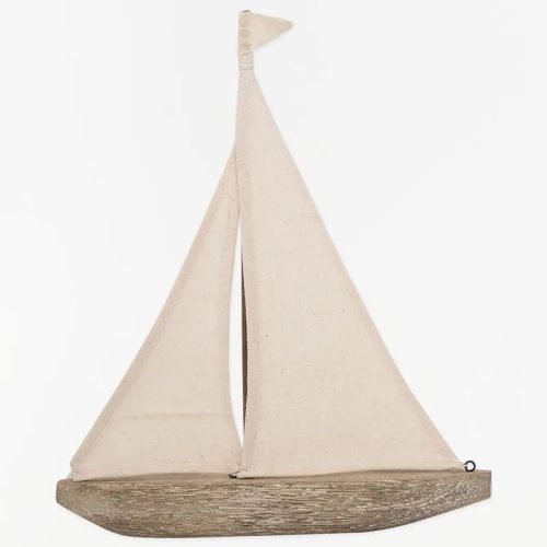 Velero de madera y tela grande