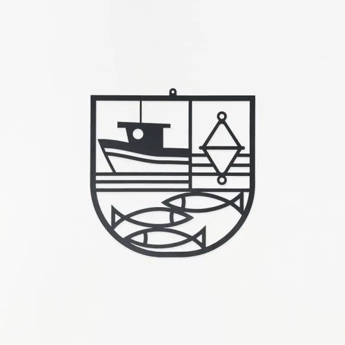 Mural de metal motivos náuticos