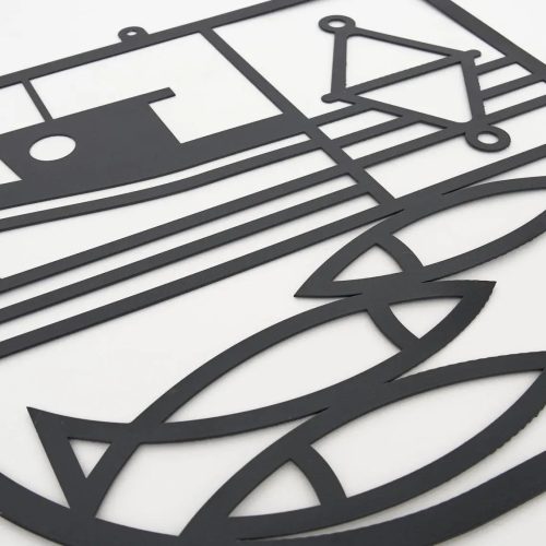 Mural de metal motivos náuticos