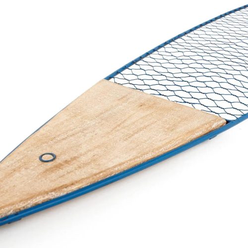 Pez decorativo en madera y metal