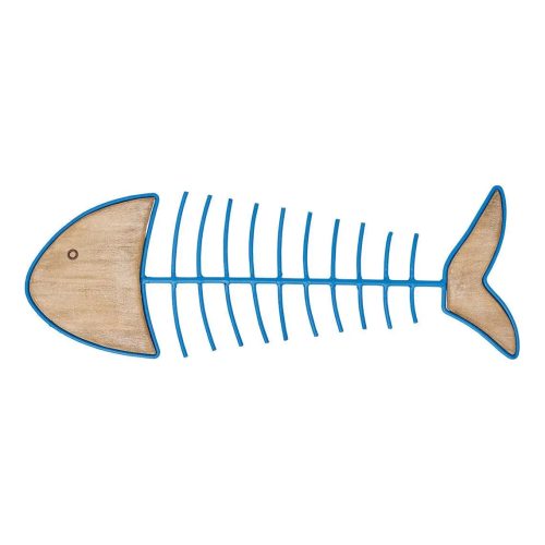 Pez espinas de metal y madera