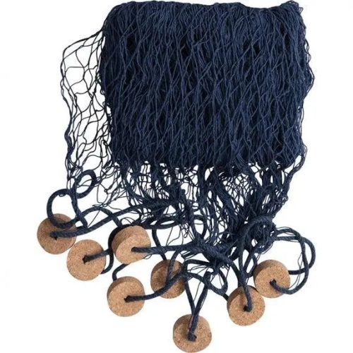 Red de pesca decorativa con corchos 2×2 cm