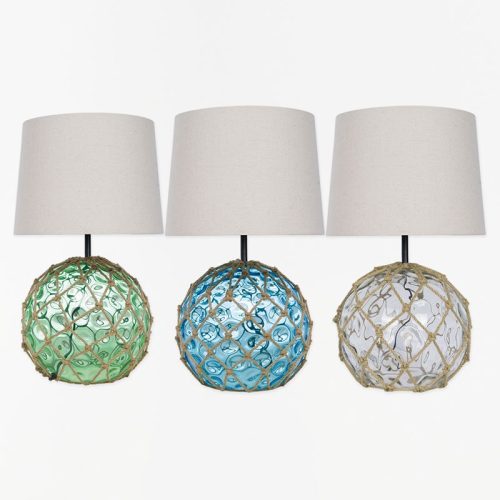 Lámpara de mesa boya verde