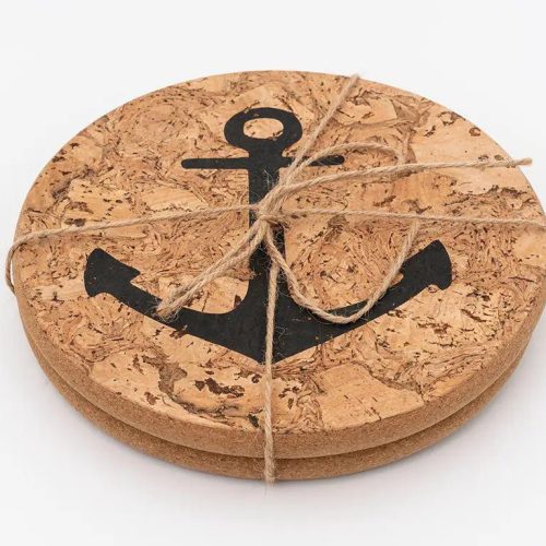 Salvaplatos de corcho ancla