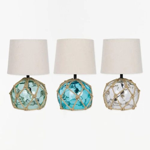 Lámpara de mesa boya verde pequeña