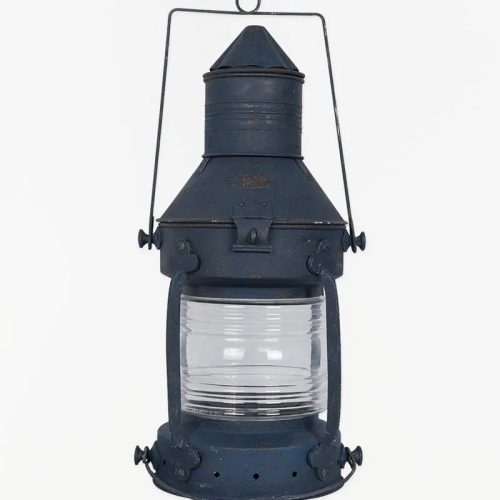 Lámpara farol azul grande