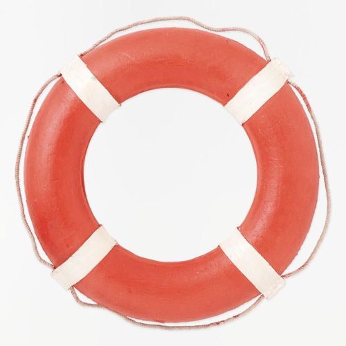 Salvavidas vintage rojo