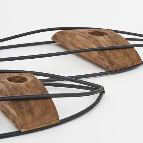 Silueta de pez de metal