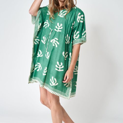 Poncho algas verde