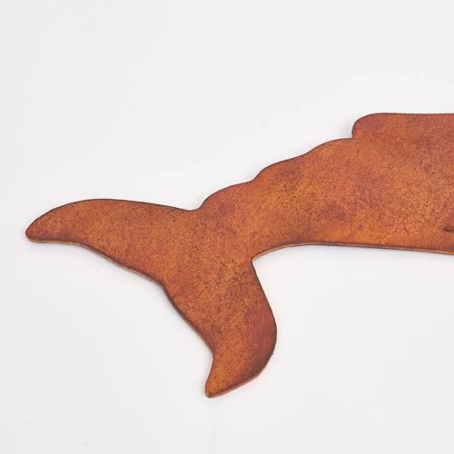 Ballena en acero corten
