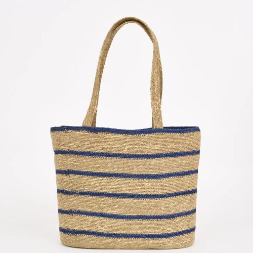 Bolso de yute rayas