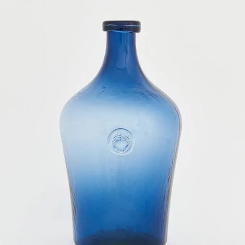 Botella de cristal con sello de ancla