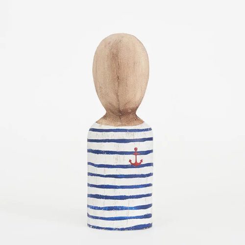 Busto de madera marinero