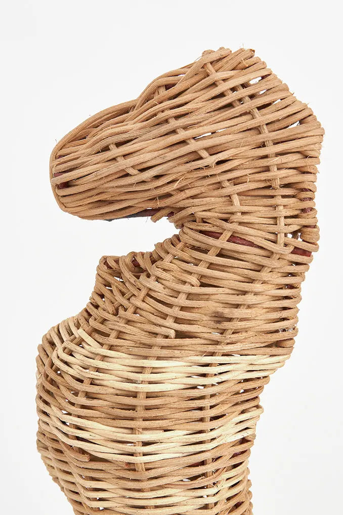 Caballito de mar de ratán con base - Imagen 3