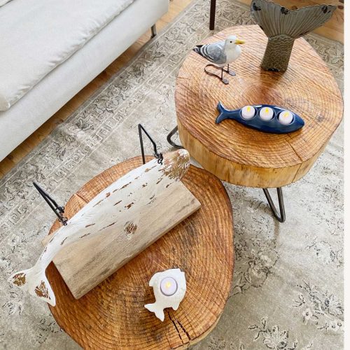 Set de 3 portavelas pez