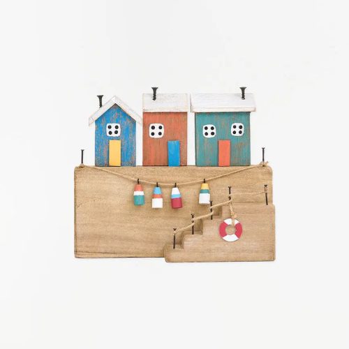 Puerto con cabañas de pescador