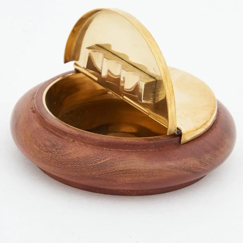 Cenicero mad c/tapa lat