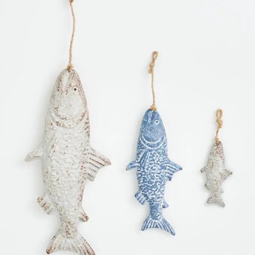 Colgante de hojalata pez