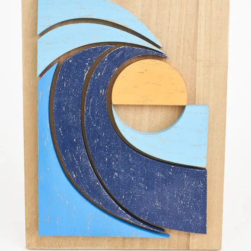 Cuadro de madera ola