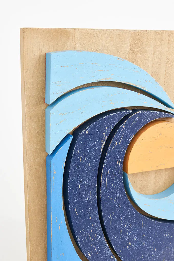 Cuadro de madera ola - Imagen 3