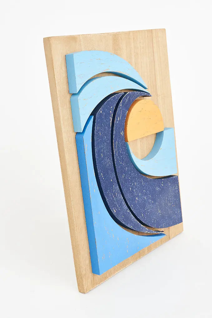 Cuadro de madera ola - Imagen 4