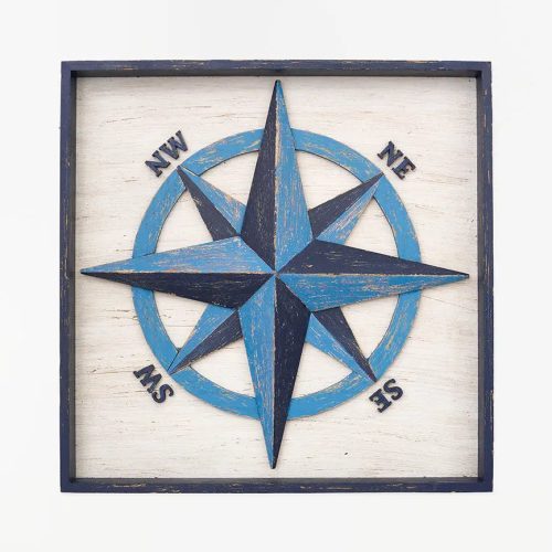 Cuadro de madera rosa de los vientos