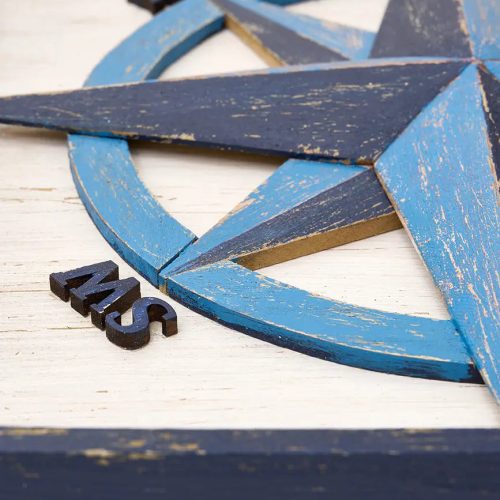 Cuadro de madera rosa de los vientos