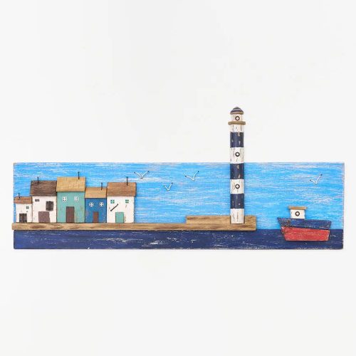 Cuadro de madera paisaje marino