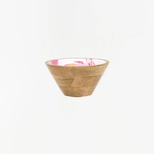 Bol de madera esmaltada cangrejos