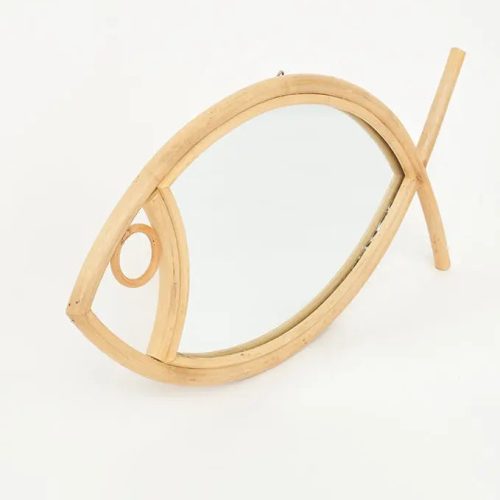 Espejo de ratán pez