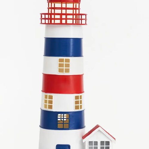 Faro de metal con led