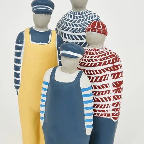 Figura de cemento marinero