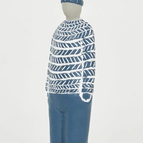 Figura de cemento marinero