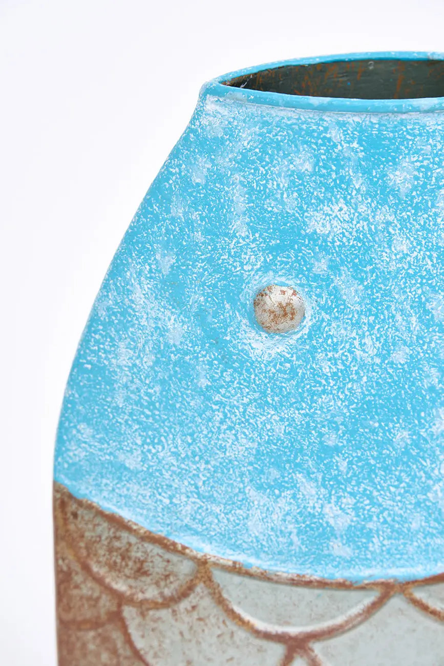 Florero de hojalata pez - Imagen 3