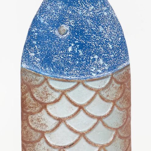 Florero de hojalata pez