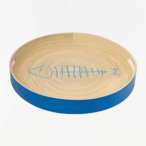 Set de 3 bandejas de bambú pez | |