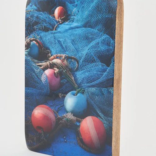 Foto sobre taco de madera redes