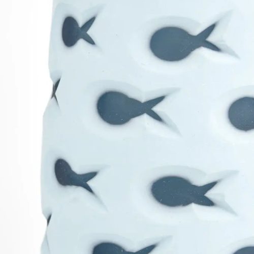 Jarrón de cristal peces