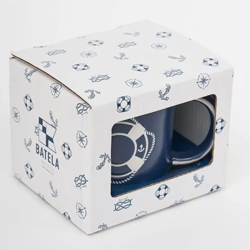 Taza con caja salvavidas