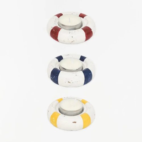 Set de 3 portavelas salvavidas