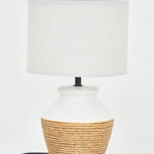 Lámpara de cerámica cuerda