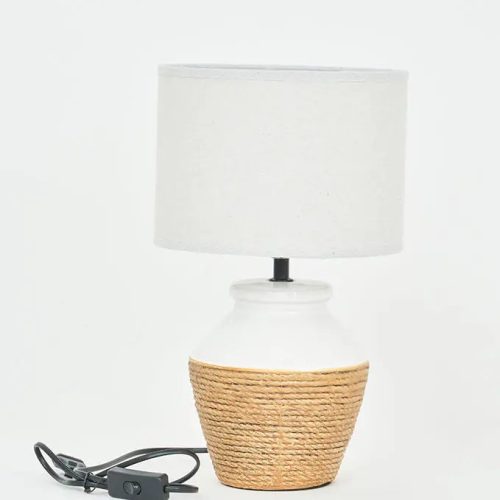 Lámpara de cerámica cuerda