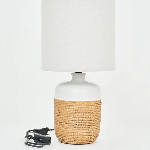 Lámpara de cerámica cuerda