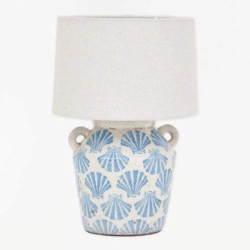 Lámpara de terracota conchas