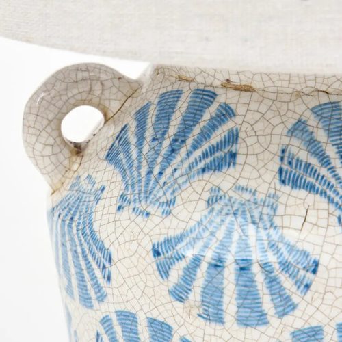 Lámpara de terracota conchas